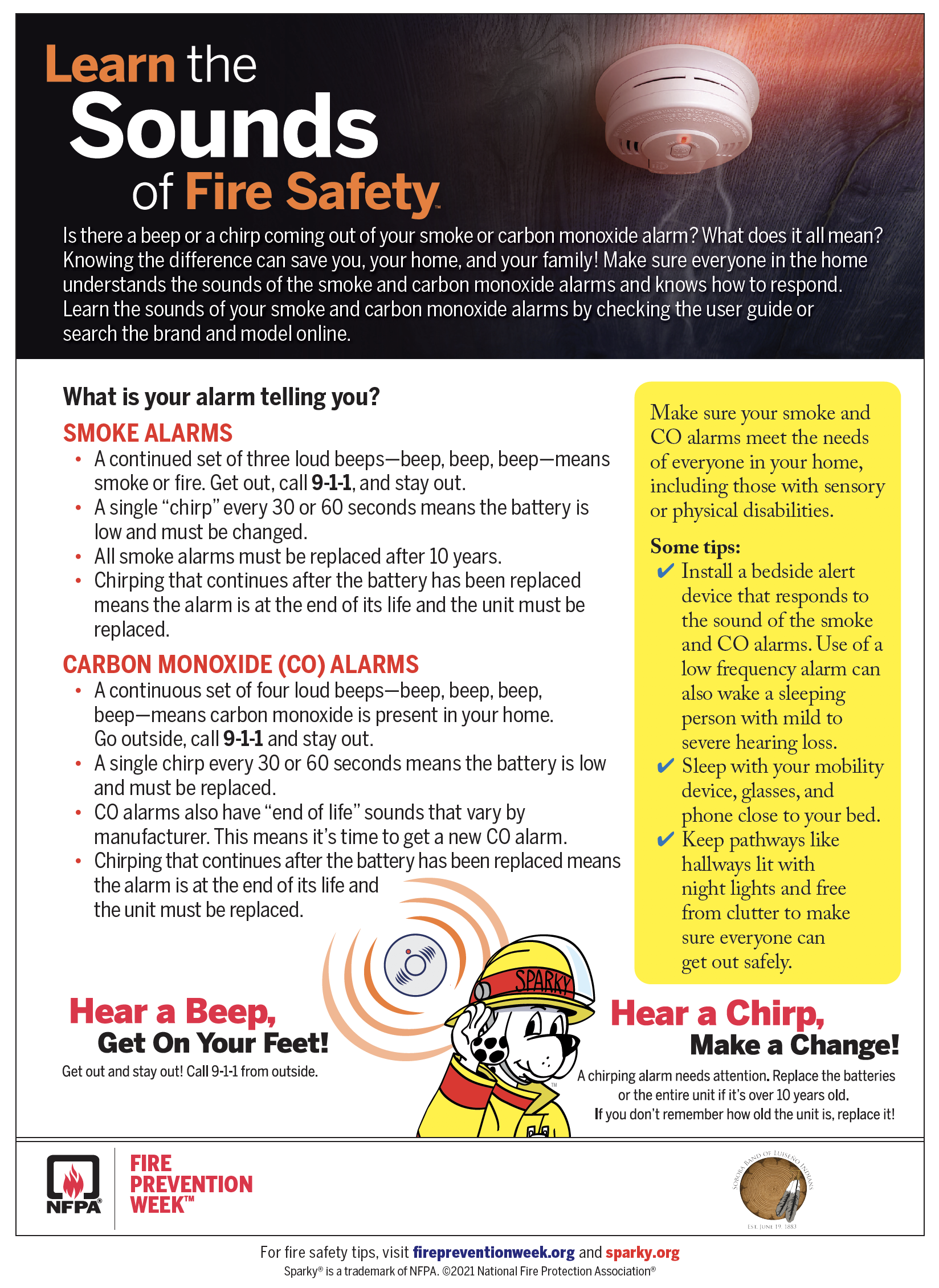 Learn the Sounds of Fire Safety